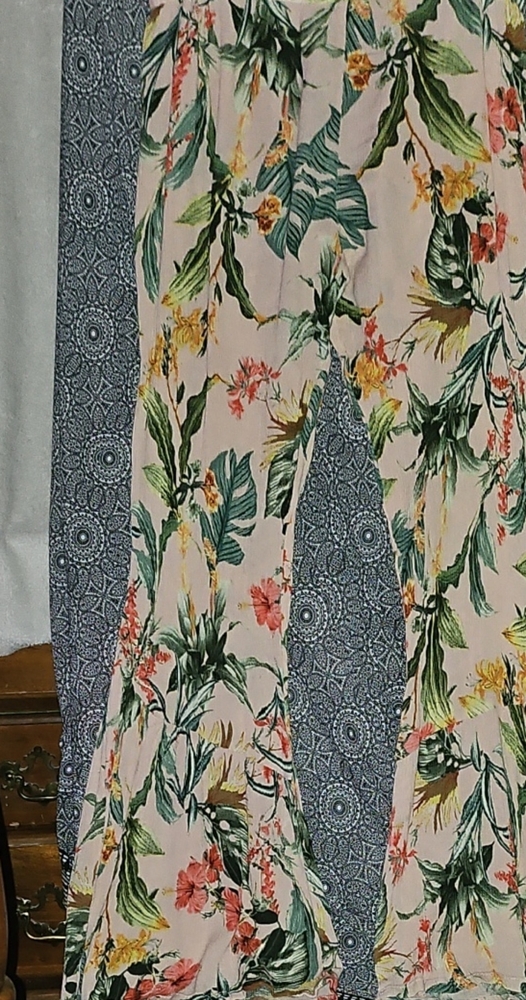 GUC Life Style Floral Print Women's Wide Leg Beachy Pants